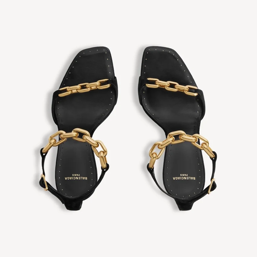 Sandalias Duchesse para mujer en negro Sandalias Duchesse para mujer en negro