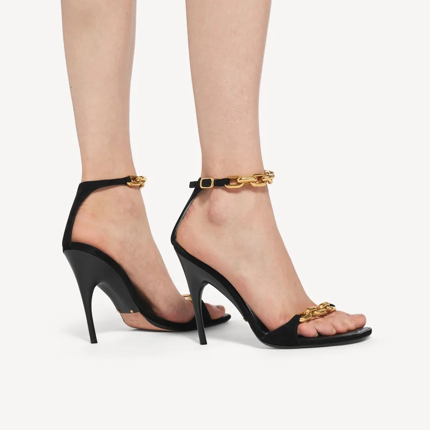 Sandalias Duchesse para mujer en negro Sandalias Duchesse para mujer en negro