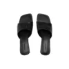 Sandalias Duty Free de 60 mm «Piel de oveja suave y brillante negra» 787303WBCW01000