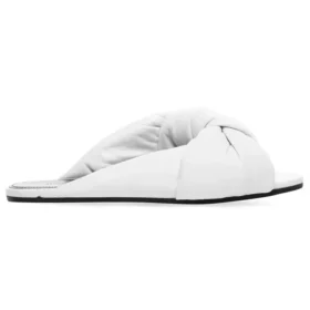 Sandalias planas con vuelo «Blanco» 636576WA2M09002