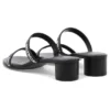 Sandalias redondas de 40 mm «Negras» 695000WCAE11090