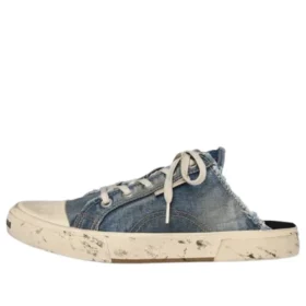 Sandalias tipo mule de Denim desgastado «Paris» «Blue» 693952W3RCL4090