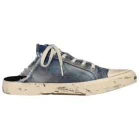 Sandalias tipo mule de Denim desgastado «Paris» «Blue» 693952W3RCL4090