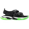 Sandalias Track «Suela transparente, negro, verde y blanco» 655954W2CC41038