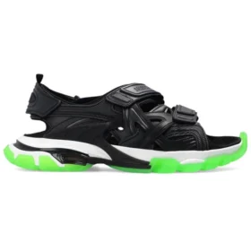 Sandalias Track «Suela transparente, negro, verde y blanco» 655954W2CC41038