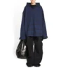 Sobrecamiseta a cuadros con capucha «Blue Navy» 720109TNM354202