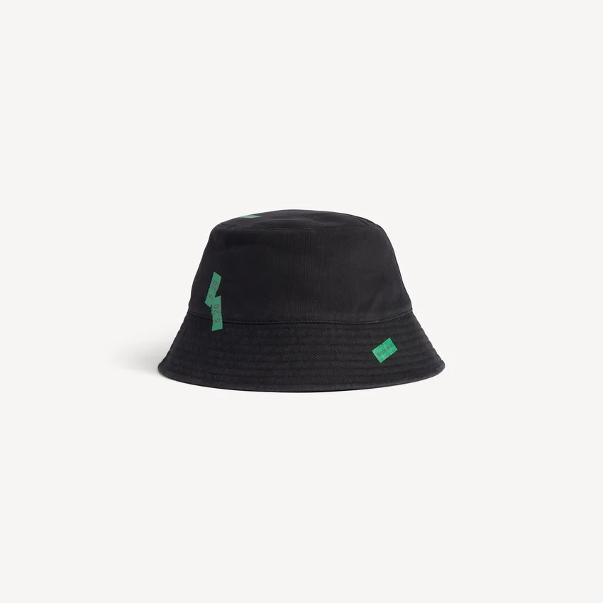 Sombrero de pescador para mujer «520 Stickers» en negro Sombrero de pescador para mujer «520 Stickers» en negro