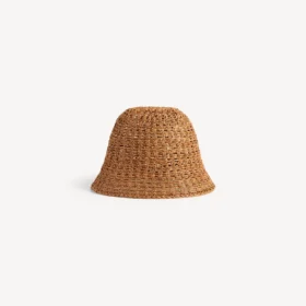 Sombrero de rafia para mujer en color beige