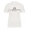 SS21 Camiseta de manga corta con letras, blanca, 594603TGV479000