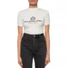 SS21 Camiseta de manga corta con letras, blanca, 594603TGV479000