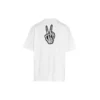 SS21 Drip Peace, corte amplio, estampado de sonrisas, estilo casual, GS, blanco 641675TKVA18639