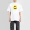 SS21 Drip Peace, corte amplio, estampado de sonrisas, estilo casual, GS, blanco 641675TKVA18639