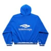 Sudadera con capucha 3B Football Polo «Azul real/Blanco» 827939TTVQ84701