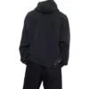 Sudadera con capucha 90/10 de corte amplio «Washed Black» 674986TMVH41055