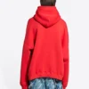 Sudadera con capucha Balenciaga de corte amplio «Rojo» 674986TLVJ26441