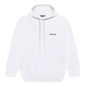 Sudadera con capucha Balenciaga para hombre, de algodón puro, blanca 570811TJV859040 Sudadera con capucha Balenciaga para hombre, de algodón puro, blanca 570811TJV859040