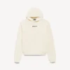 Sudadera con capucha Balenciaga para mujer, corte medio, en color crema Sudadera con capucha Balenciaga para mujer, corte medio, en color crema