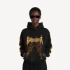 Sudadera con capucha Balenciaga Sacra Cœur de corte medio para mujer, en color negro Sudadera con capucha Balenciaga Sacra Cœur de corte medio para mujer, en color negro