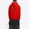 Sudadera con capucha Balenciaga x FORTNITE, corte medio «Red» 600583TLVO46506