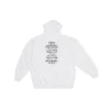 Sudadera con capucha Balenciaga x FORTNITE de corte medio «Blanca» 600583TLVO49040