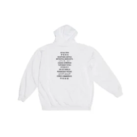 Sudadera con capucha Balenciaga x FORTNITE de corte medio «Blanca» 600583TLVO49040
