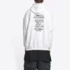 Sudadera con capucha Balenciaga x FORTNITE de corte medio «Blanca» 600583TLVO49040