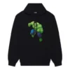 Sudadera con capucha Balenciaga x Marvel Hulk, corte medio «Negro» 600583TLV581000