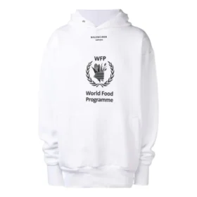 Sudadera con capucha Balenciaga x Programa Mundial de Alimentos «Blanco y negro» 541870TCV343307