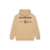 Sudadera con capucha Balenciaga x Programa Mundial de Alimentos, corte medio, «Beige» 600583TJVK49605