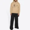 Sudadera con capucha Balenciaga x Programa Mundial de Alimentos, corte medio, «Beige» 600583TJVK49605