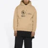 Sudadera con capucha Balenciaga x Programa Mundial de Alimentos, corte medio, «Beige» 600583TJVK49605