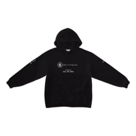 Sudadera con capucha Balenciaga x WFP de corte medio «Black» 600583TMVL11070