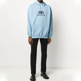Balenciaga para hombre, colección otoño-invierno 2019, estampado azul claro 570811THV78 Balenciaga para hombre, colección otoño-invierno 2019, estampado azul claro 570811THV78
