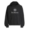 Sudadera con capucha BB Be Different «Negro Blanco» 720406TNVB41070
