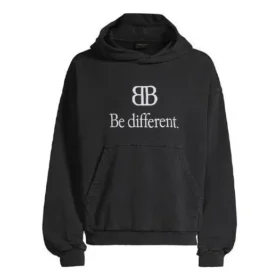 Sudadera con capucha BB Be Different «Negro Blanco» 720406TNVB41070