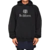 Sudadera con capucha BB Be Different «Negro Blanco» 720406TNVB41070