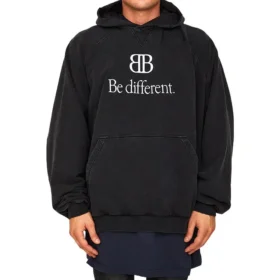 Sudadera con capucha BB Be Different «Negro Blanco» 720406TNVB41070