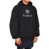 Sudadera con capucha BB Be Different «Negro Blanco» 720406TNVB41070