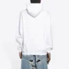 Sudadera con capucha BB Pixel de corte medio «Blanca» 578135TKVI89040