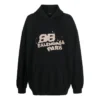 Sudadera con capucha «Black» de talla grande con BB Icon dibujado a mano 620973TNVQ11059