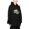 Sudadera con capucha «Black» de talla grande con BB Icon dibujado a mano 620973TNVQ11059