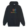 Sudadera con capucha bordada, negra 570798TEV501000