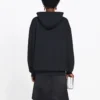 Sudadera con capucha bordada, negra 570798TEV501000
