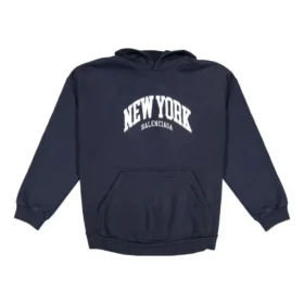 Sudadera con capucha Cities New York de corte amplio «Navy White» 675003TLVM33967