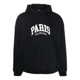 Sudadera con capucha Cities Paris de corte amplio «Negro Blanco» 674986TLVL81070