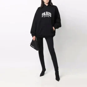 Sudadera con capucha Cities Paris de corte amplio «Negro Blanco» 674986TLVL81070