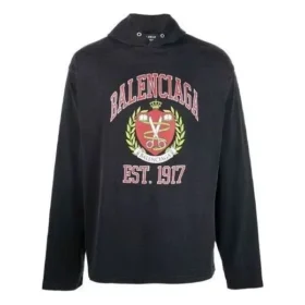 Sudadera con capucha con estampado del logotipo universitario «Black» 674685TLV891076 Sudadera con capucha con estampado del logotipo universitario «Black» 674685TLV891076