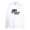 Sudadera con capucha con icono BB Icon dibujado a mano, corte grande «Blanco» 620973TNVQ19040