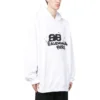 Sudadera con capucha con icono BB Icon dibujado a mano, corte grande «Blanco» 620973TNVQ19040