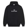Sudadera con capucha, cordón y mangas largas de felpa Bb Pixel, negra 578135TKVI81070